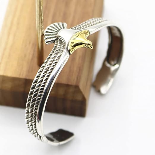 Bracelet Manchette d'Aigle Viking pour Hommes et Femmes